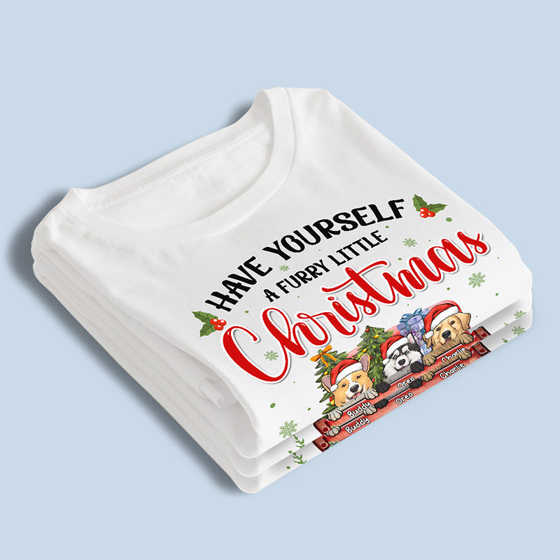 A Furry Little Christmas - Dog & Cat Personalized Custom Unisex T-shirt, Hoodie, Sweatshirt - Christmas Gift For Pet Owners, Pet Lovers