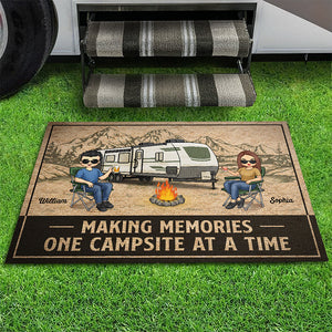 Camping Partners For Life - Camping Personalized Custom Home Decor Decorative Mat - House Warming Gift For Husband Wife, Camping Lovers