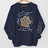 A Girl Who Loves Pets - Dog & Cat Personalized Custom Unisex Sweatshirt With Design On Sleeve - Gift For Pet Owners, Pet Lovers