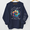 Love Comes In Fur And Paws - Dog & Cat Personalized Custom Unisex Sweatshirt With Design On Sleeve - Gift For Pet Owners, Pet Lovers