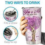 You Are My Queen Forever - Couple Personalized Custom Tumbler - Gift For Husband Wife, Anniversary