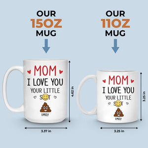 My Mom Is A Queen - Family Personalized Custom Mug - Mother's Day, Gift For Mom