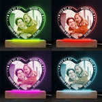 Custom Photo Missing Piece Couple Gifts - Personalized 3D LED Light