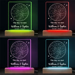 Our Forever Began - Couple Personalized Custom Shaped 3D LED Light - Gift For Husband Wife, Anniversary