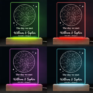 Our Forever Began - Couple Personalized Custom Shaped 3D LED Light - Gift For Husband Wife, Anniversary