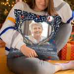 Custom Photo Just Hug This Pillow And Feel Me Here - Memorial Personalized Custom Pillow - Sympathy Gift For Family