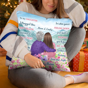 My Sweet Daughter - Family Personalized Custom Pillow - Birthday Gift From Mom