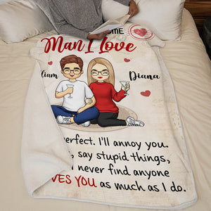 But You'll Never Find Anyone Who Loves You As Much As I Do - Couple Personalized Custom Blanket - Gift For Husband Wife, Anniversary