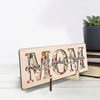 Mum You Are The Piece That Holds Us Together - Family Personalized Custom 2-Layered Wooden Plaque With Stand - House Warming Gift For Mom