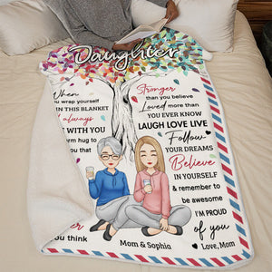 You Are A Blessing In My Life - Family Personalized Custom Blanket - Birthday Gift From Mom, Grandma