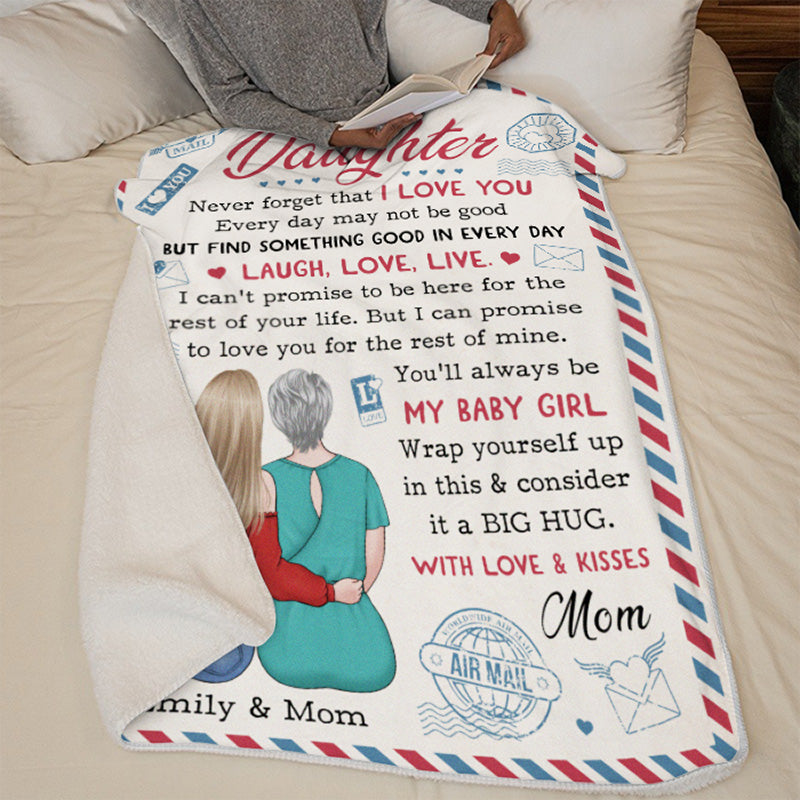 Personalized Throw Blanket for Mom, you are someone I laugh with