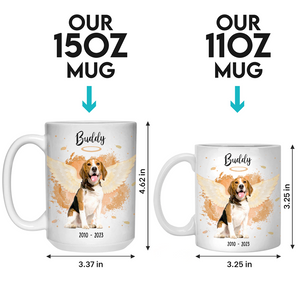 Custom Photo In My Heart You'll Always Stay - Memorial Personalized Custom Mug - Sympathy Gift For Pet Owners, Pet Lovers