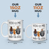 You, Me & The Dogs - Dog Personalized Custom Mug - Gift For Pet Owners, Pet Lovers