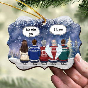 A Letter From Heaven - Memorial Personalized Custom Wooden Card With Pop Out Ornament - Christmas Gift, Sympathy Gift For Family Members