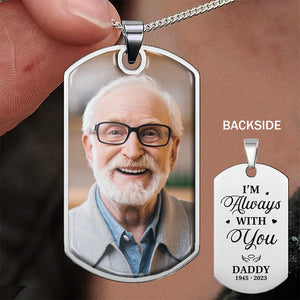 Custom Photo I Miss You  - Memorial Personalized Custom Necklace - Sympathy Gift, Gift For Family Members