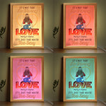 The First Time We Met - Couple Personalized Custom Frame Light Box - Gift For Husband Wife, Anniversary