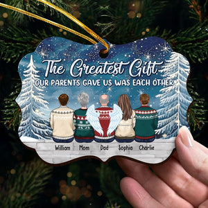 Life's Greatest Blessings - Family Personalized Custom Wooden Card With Pop Out Ornament - Christmas Gift For Family Members