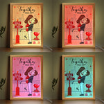 I'm Always Here For You - Couple Personalized Custom Frame Light Box - Gift For Husband Wife, Anniversary