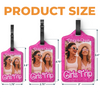 Custom Photo It's A Girls Trip - Travel Personalized Custom Luggage Tag - Holiday Vacation Gift, Gift For Adventure Travel Lovers, Best Friends, BFF, Sisters