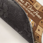 The Humans Live Here With Us - Personalized Decorative Mat - Gift For Pet Lovers