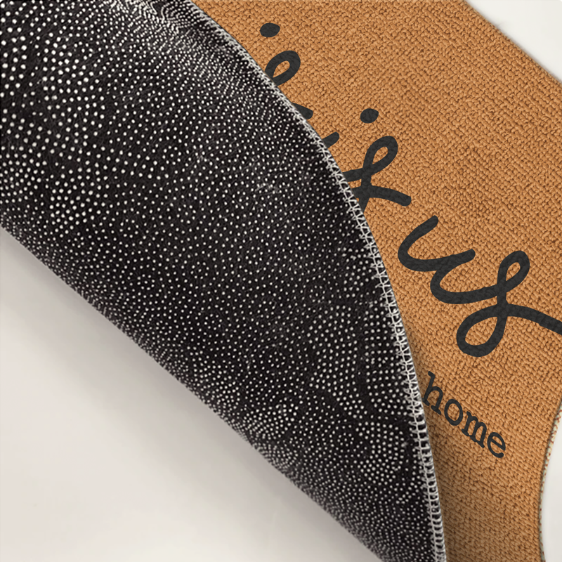 Our Life Our Story Our Home - Family Personalized Custom Decorative Mat - Gift For Family Members