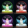 Custom Photo I Can Even Fly With My New Wings - Memorial Personalized Custom Shaped 3D LED Light - Sympathy Gift For Pet Owners, Pet Lovers