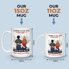 I Love You From The Bottom Of My Heart - Couple Personalized Custom Mug - Gift For Husband Wife, Anniversary