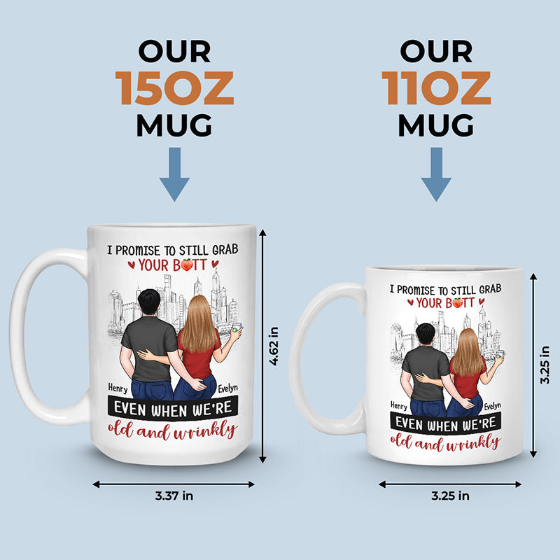 I Love You From The Bottom Of My Heart - Couple Personalized Custom Mug - Gift For Husband Wife, Anniversary