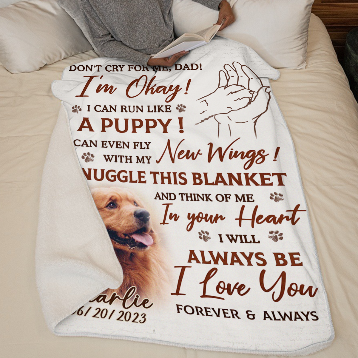 Custom blanket of your pet hot sale