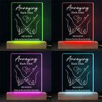 Annoying Each Other Forever - Couple Personalized Custom Rectangle Shaped 3D LED Light - Gift For Husband Wife, Anniversary
