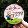 I'm So Proud Of You - Family Personalized Custom Ornament - Ceramic Round Shaped - Christmas Gift For Grandma