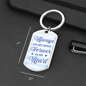 Custom Photo You Have A Piece Of My Heart - Memorial Personalized Custom Keychain - Sympathy Gift For Family Members