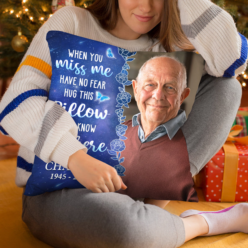 Pawfect House Hug This and Know I'm Here Personalized Photo Grandma Grandpa  Memorial Throw Pillows (Insert Included), Christmas Pillow Memorial Gifts  for Loss of Father, Mother, Sympathy Gifts - Yahoo Shopping