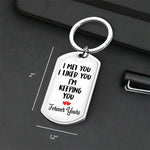 I Love You Endlessly - Couple Personalized Custom Keychain - Gift For Husband Wife, Anniversary