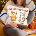 Life Is Better On The Couch - Cat Personalized Custom Pillow - Christmas Gift For Pet Owners, Pet Lovers