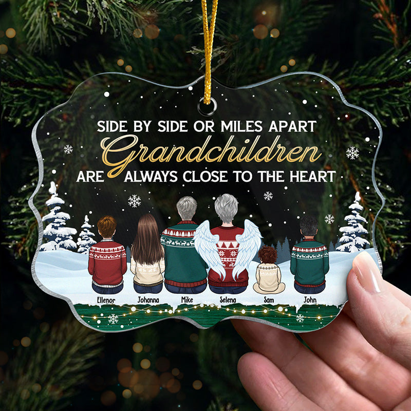 There Is No Greater Gift Than Grandchildren - Family Personalized Custom Ornament - Acrylic Benelux Shaped - Christmas Gift For Family Members