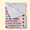 Lots Of Love Best Wishes And Hugs - Family Personalized Custom Blanket - Christmas Gift From Mom
