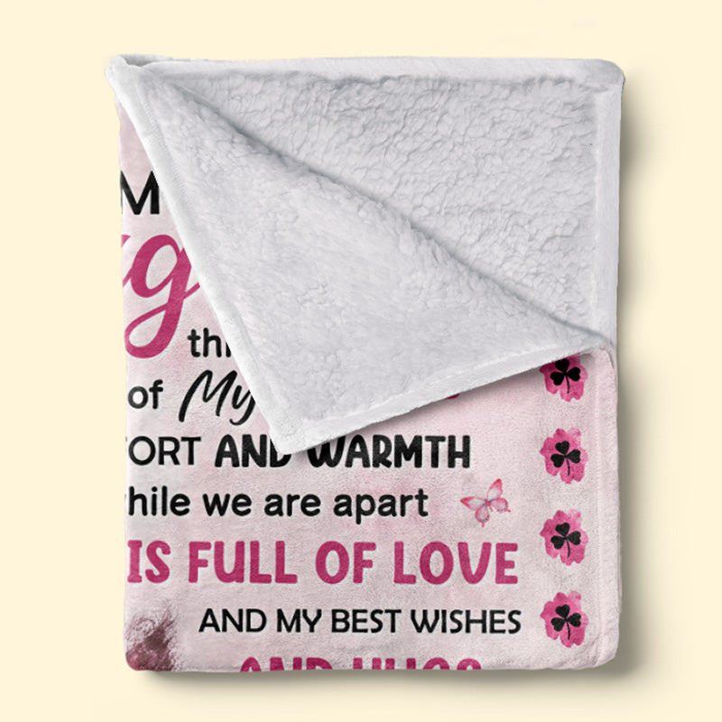 Lots Of Love Best Wishes And Hugs - Family Personalized Custom Blanket - Christmas Gift From Mom