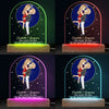The Day You Said Yes - Couple Personalized Custom Shaped 3D LED Light - Gift For Husband Wife, Anniversary