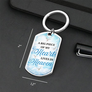 Custom Photo Loving Memories Never Die - Memorial Personalized Custom Keychain - Sympathy Gift For Family Members