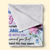 To My Little Girl - Family Personalized Custom Blanket - Christmas Gift From Mom