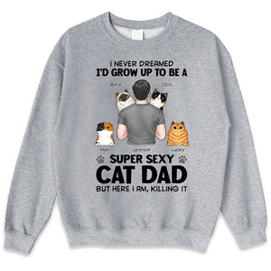 This Cat Dad Is The Sweetest Thing On Earth - Cat Personalized Custom Unisex T-shirt, Hoodie, Sweatshirt - Gift For Pet Owners, Pet Lovers