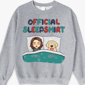 This Is Our Official Sleepshirt - Dog & Cat Personalized Custom Unisex T-shirt, Hoodie, Sweatshirt - Gift For Pet Owners, Pet Lovers