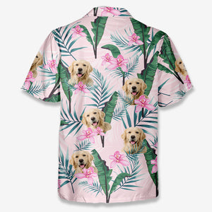 Custom Photo Keep Calm Summer Is Coming - Dog & Cat Personalized Custom Unisex Tropical Hawaiian Aloha Shirt - Summer Vacation Gift, Gift For Pet Owners, Pet Lovers