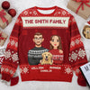 Merry Christmas Ya Filthy Animal - Dog & Cat Personalized Custom Ugly Sweatshirt - Unisex Wool Jumper - Christmas Gift For Pet Owners, Pet Lovers