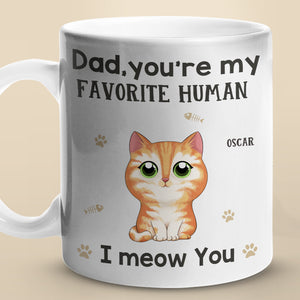 Our Favorite Human - Dog Personalized Custom Mug - Gift For Pet Owners, Pet Lovers