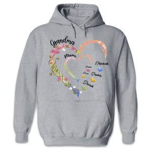 Mother Is The Heartbeat In The Home - Family Personalized Custom Unisex T-shirt, Hoodie, Sweatshirt - Gift For Mom, Grandma