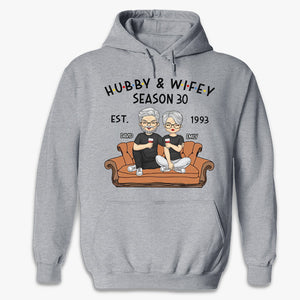 Hubby & Wifey - Couple Personalized Custom Unisex T-shirt, Hoodie, Sweatshirt - Christmas Gift For Husband Wife, Anniversary