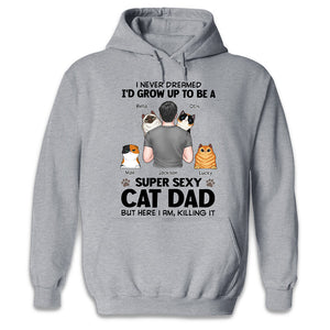 This Cat Dad Is The Sweetest Thing On Earth - Cat Personalized Custom Unisex T-shirt, Hoodie, Sweatshirt - Gift For Pet Owners, Pet Lovers