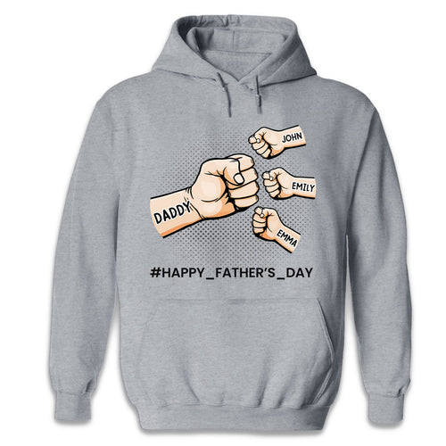 Thank You For Being Our Dad - Family Personalized Custom Unisex T-shirt Designed By Nutritious Direction